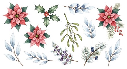 Christmas Floral Design Collection.