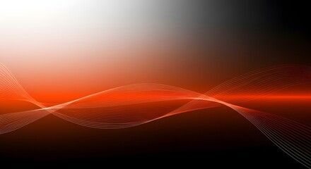 Fototapeta premium Abstract Orange Wave Background