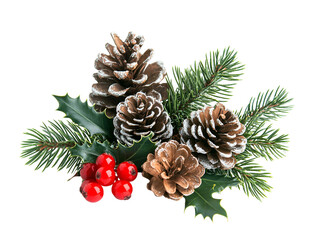 christmas tree with cones