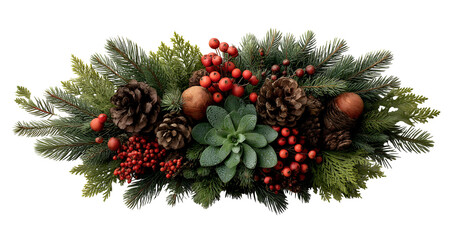 christmas decoration isolated on white background