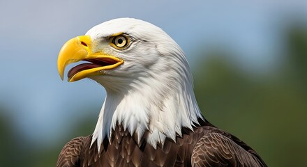 Obraz premium Majestic Bald Eagle Portrait.