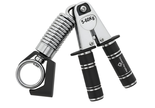 Professional hand grip strengthener tool for enhanced forearm muscle strength and rehabilitation exercises isolated on transparent background - Powered by Adobe