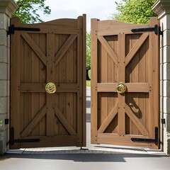 Wooden Gate Entranceway.