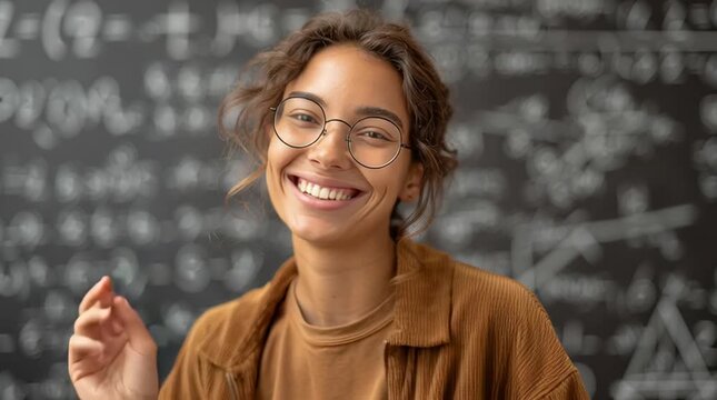 Engaging math lesson in classroom educator tutorial session indoor close-up view learning experience - Powered by Adobe