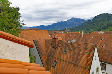 Fussen rooftops in September, 2025.