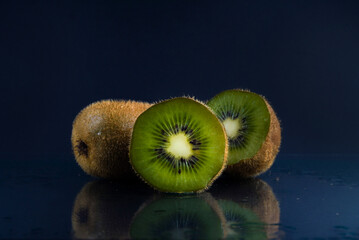 kiwi and water