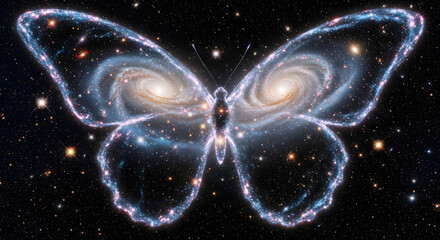 butterfly on black background