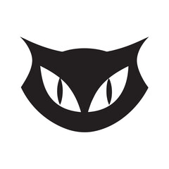 Cat Eye Silhouette Vector Design