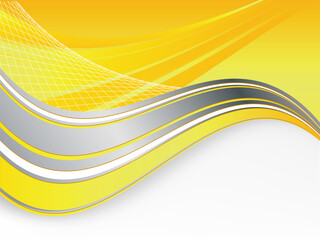 vector abstract template, bright yellow line text box vector