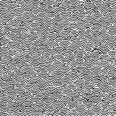Fototapeta premium Japanese Seigaiha Wave Pattern Vector