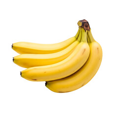 Bunch of Ripe Yellow Bananas on a Black Background fruit food