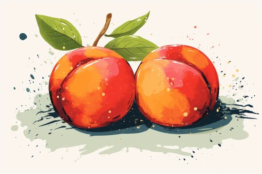 Isolated ripe apricots on a white background showcasing their natural texture and color