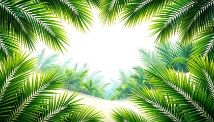 Tropical Palm Frame