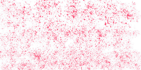 Red splatter pattern on transparent background isolated on transparent background
