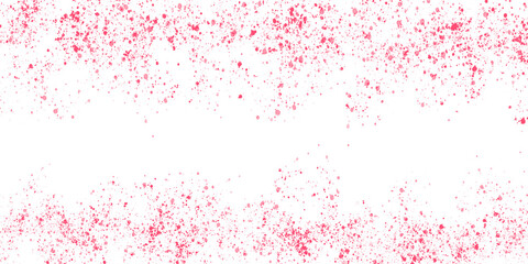 Red splatter pattern with white space isolated on transparent background