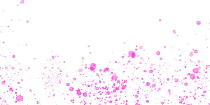 Pink paint splatters isolated on transparent background for artistic design use - Powered by Adobe