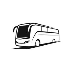 travel bus logo icon vector design illustration template 