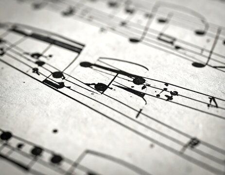 Musical Notation Sheet Music.