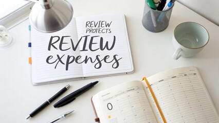Open planner page with written review protects review expenses