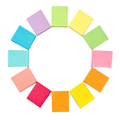 Round set of different colored sticky notes png sticky notes png memo notes png colorful notes png round notes png office notes png transparent background image