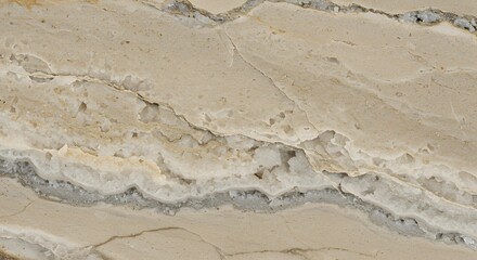 Travertine Marble with Quartz Veins Texture Background