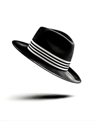 Stylish wide brim hat fashion accessory picture