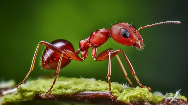 Capturing insects in their natural habitat  a close up of ants on plant stems and more