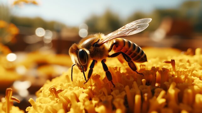 Capturing the beauty of insects  a focus on bees and butterflies on vibrant flowers