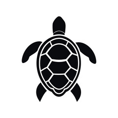 Sea turtle icon. Vector illustration isolated o white background 