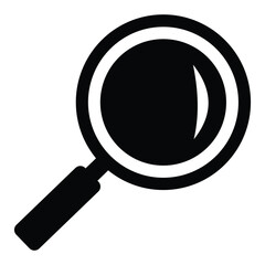 Magnifying Glass Icon Set – Search, Data Analysis, Market Research and Business Intelligence Vector Design