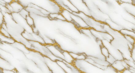 White Marble Texture with Gold Veins, Luxury Background