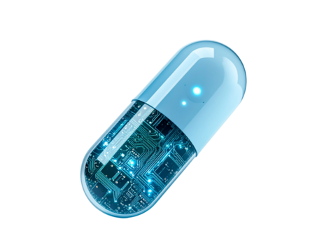  Smart Pill Sensor – Advanced Medication Monitoring Device PNG 