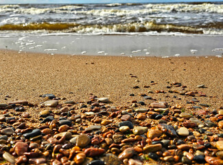 pebbles on the shore of the Baltic Sea 