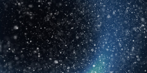 snow falling, winter season background
