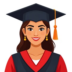 Proud Graduate Woman Celebrating Success.