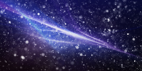 snow falling, light, winter season background