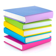 Colorful Books Stacked for Education.
