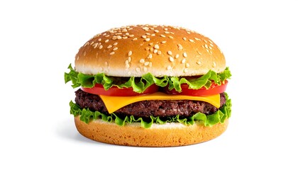 Delicious Cheeseburger Image.