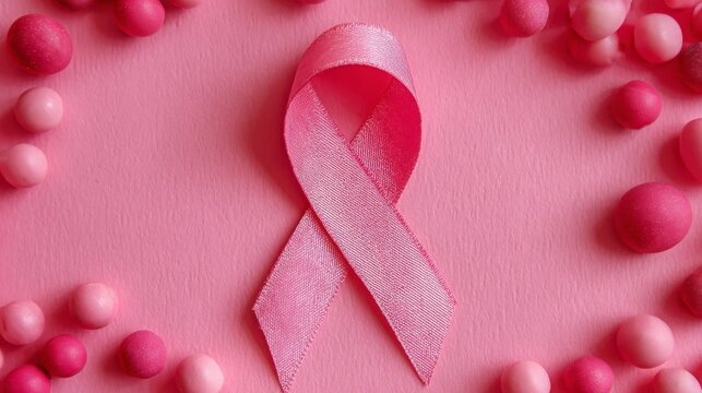 Pink Ribbon For World Cancer Day and Breast Cancer Awarness