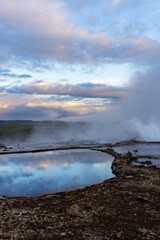 Iceland geothermal landscape