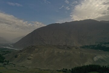 Beautiful aerial view of Badakhshan mountains and valley in Afghanistan 2025-2026