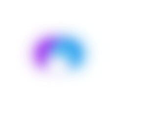Abstract Soft Fluid Holographic Gradient Blur Element for Social Media Cover PNG