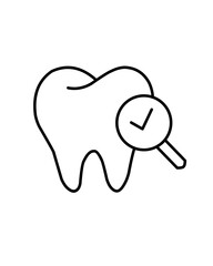 Outline icons related to teeth. Linear icon collection. Editable strokes. Vector illustration.