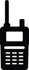 Walkie talkie silhouette vector art illustration