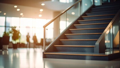 Obraz premium Staircase of an modern office