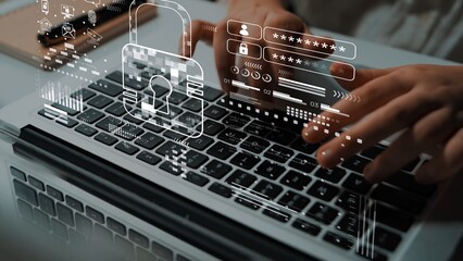 Cyber security system protecting digital infrastructure. Cyber security ensures data safety,...