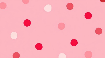 Pink background, polka dot texture, cute minimal design