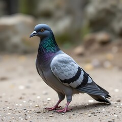 pigeon on the ground