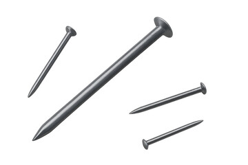 Metal nails and fasteners for construction and carpentry industries
