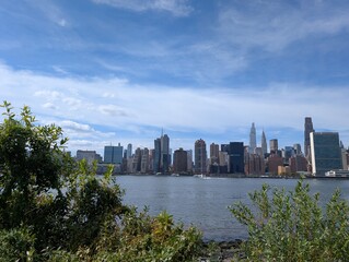 Obraz premium Overview of Midtown Manhattan from Long Island City in late summer, New York, NY - September 2025